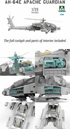 1/35 AH-64E Apache Guardian Attack Helicopter Model Kit