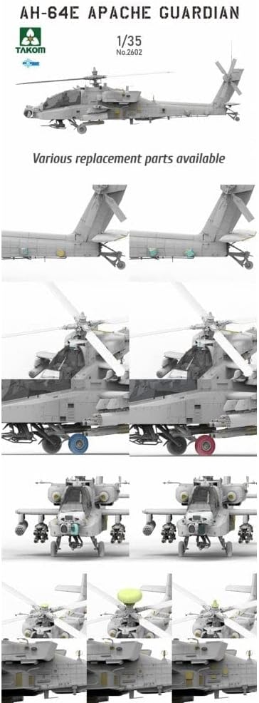 1/35 AH-64E Apache Guardian Attack Helicopter Model Kit