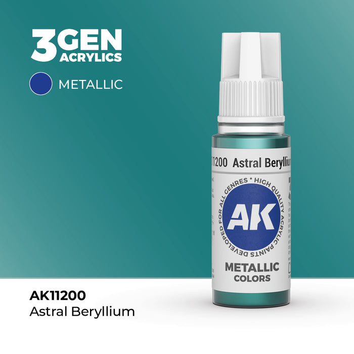 Astral Beryllium Metallic Acrylic Paint 17ml 3rd Generation