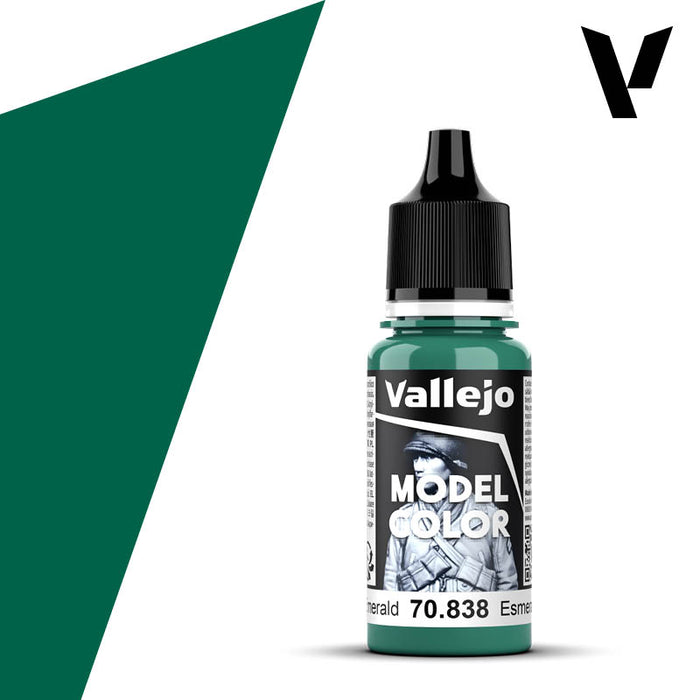 Model Color #075 - Emerald 18ml Matt Acrylic Paint