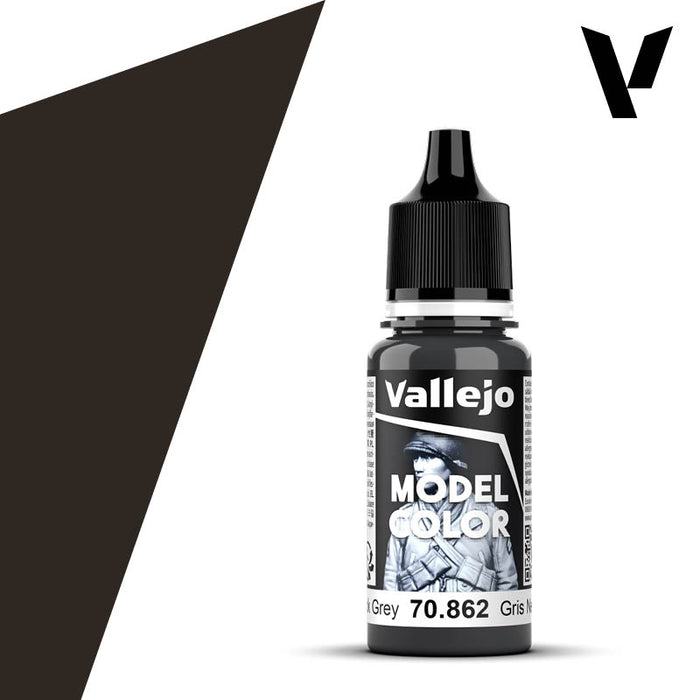 Model Color #185 - Black Grey 18ml Matt Acrylic Paint
