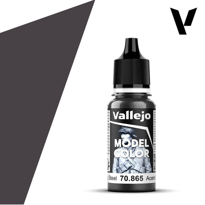 Model Color #196 - Oily Steel 18ml Metallic Acrylic Paint