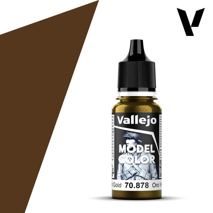Model Color #200 - Old Gold 18ml Metallic Acrylic Paint