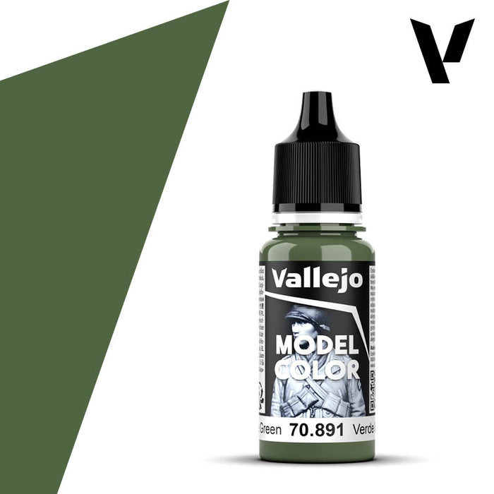Model Color #086 - Intermediate Green 18ml Matt Acrylic Paint