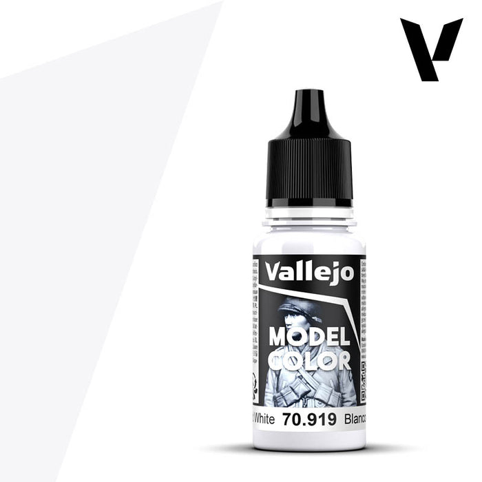 Model Color #002 - Cold White 18ml Matt Acrylic Paint