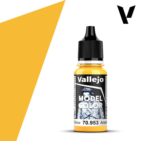 Model Colour #027 - Flat Yellow 18ml Matt Acrylic Paint