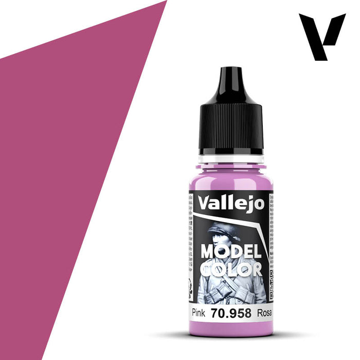 Model Color #043 - Pink 18ml Matt Acrylic Paint