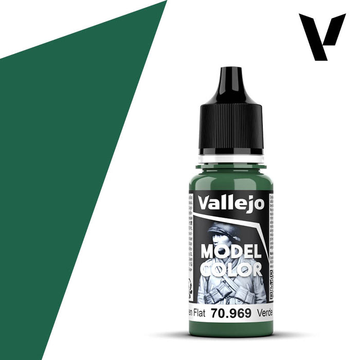 Model Color #078 - Park Green Flat 18ml Matt Acrylic Paint