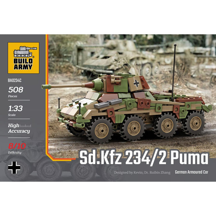 Sd.Kfz. 234/2 Puma Camo WWII German Armoured Vehicle