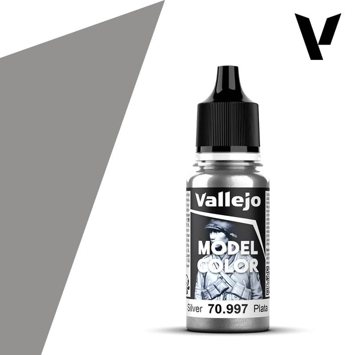 Model Color #195 - Silver 18ml Metallic Acrylic Paint