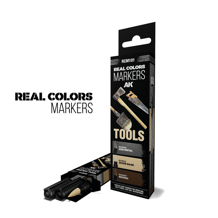 Real Colors Markers: Tools Set 3 Acrylic Paint Markers