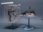 1/18 Great White Shark with Cage and Diver