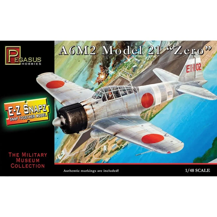 1/48 A6M2 Model 21 "Zero" Plastic Model Kit