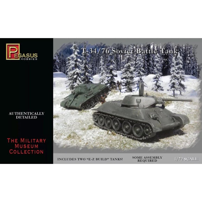 1/72 T-34/76 Soviet Battle Tanks (2) Plastic Model Kit