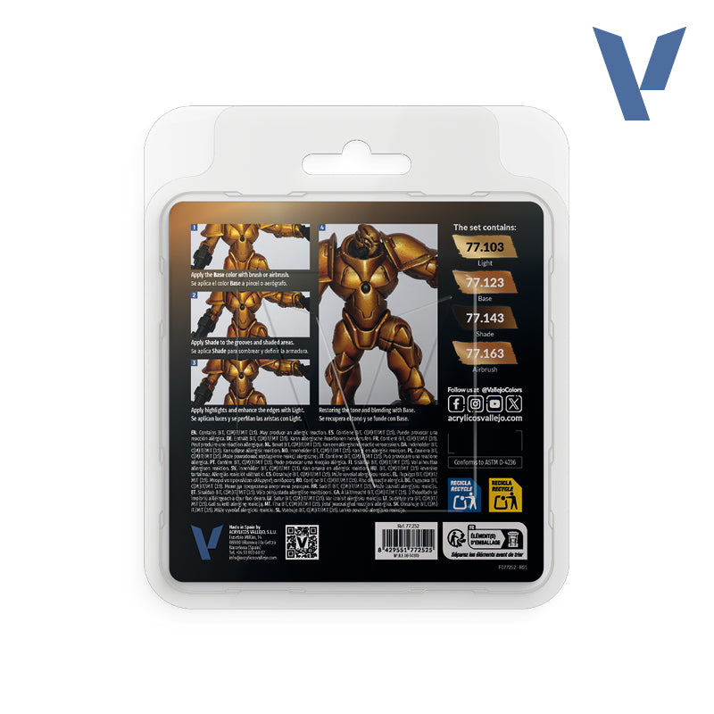 True Metallic Metal - Imperial Gold - 4 Color Paint Set