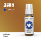 Brass Metallic Acrylic Paint 17ml 3rd Generation