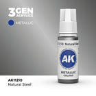 Natural Steel Metallic Acrylic Paint 17ml 3rd Generation