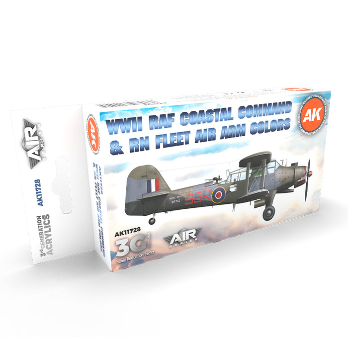 Air Series: WWII RAF Coastal Command & RN Fleet Air Arm Acrylic Paint Set 3rd Generation