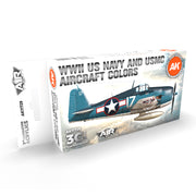 Air Series: WWII US Navy & USMC Aircraft Colors Acrylic Paint Set 3rd Generation