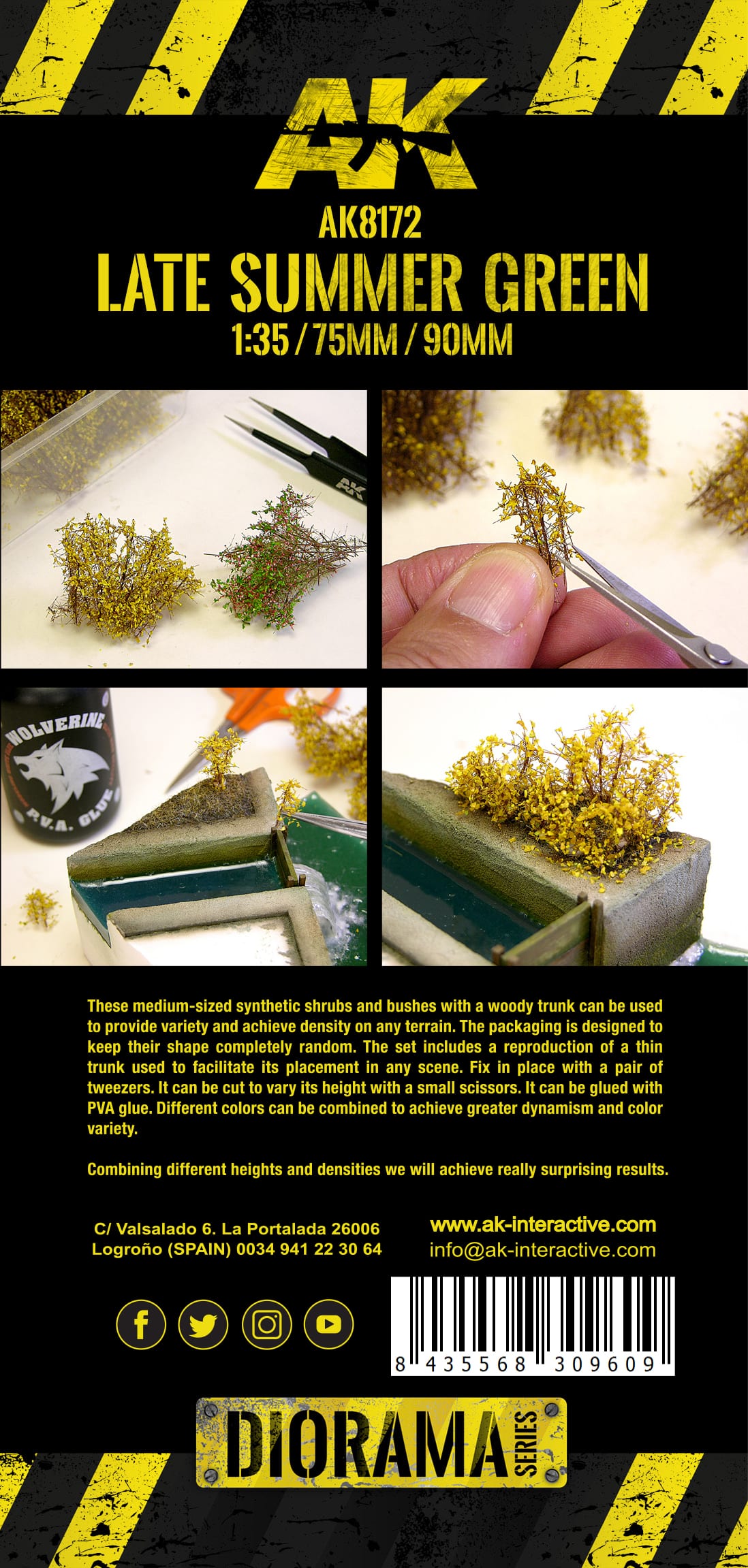 Dioramas: Late Summer Green Shrubberies