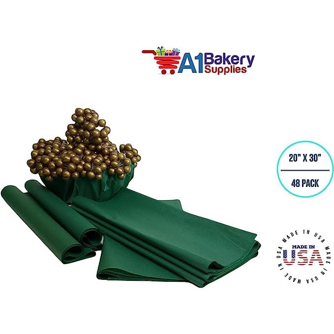 59185G HOLIDAY GREEN TISSUE PAPER 20 SHEETS 20 X 30