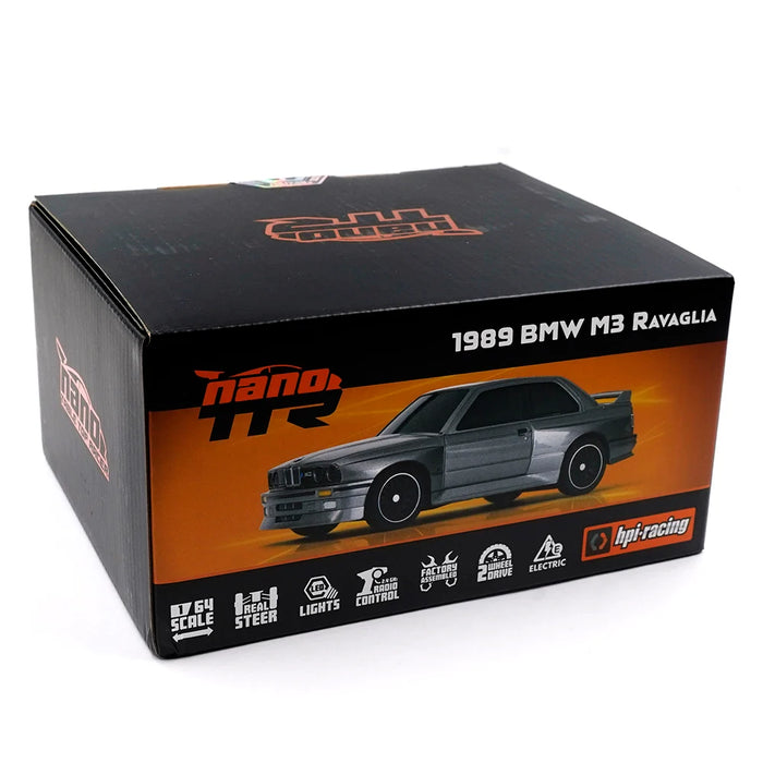 HPI nano-TTR 1989 BMW M3 E30 Ravaglia - Dark Silver