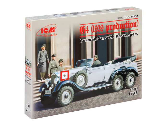 1/35 G4 (1939 Production) German Car with Passengers (4 Figures)