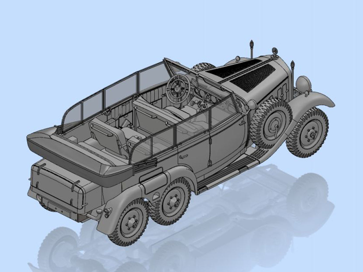 1/35 G4 (1939 Production) German Car with Passengers (4 Figures)