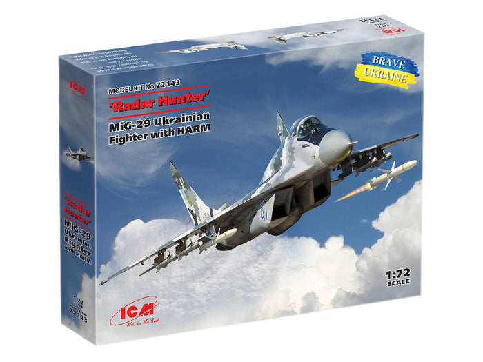 1/72 Radar Hunter MiG-29 '9-13' Ukrainian Fighter with HARM Missiles