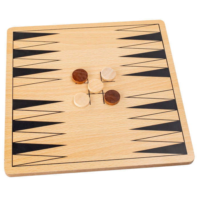 6-in-1 Wooden Board Games Set