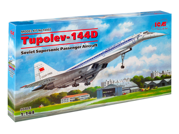 1/144 Tupolev-144D Soviet Supersonic Passenger Aircraft
