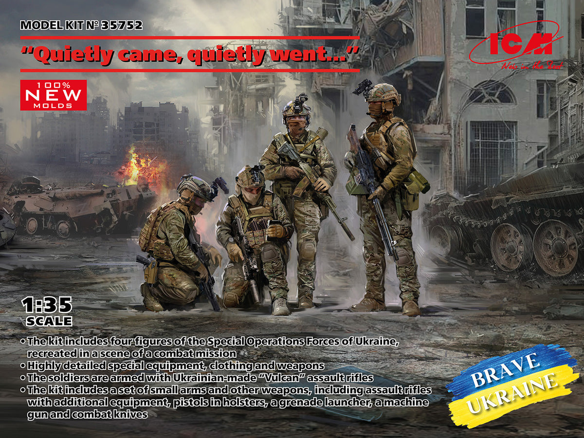 1/35 'Quietly Came, Quietly Went' Special Operation Forces of Ukraine 4 Figures