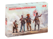 1/35 American Civil War Confederate Infantry. Set #1