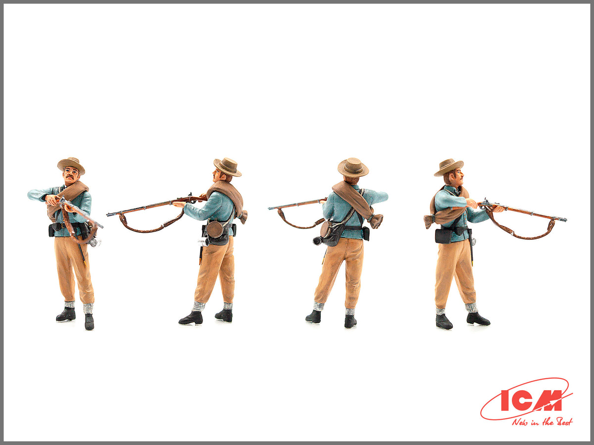 1/35 American Civil War Confederate Infantry. Set #1