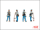 1/35 American Civil War Confederate Infantry. Set #1