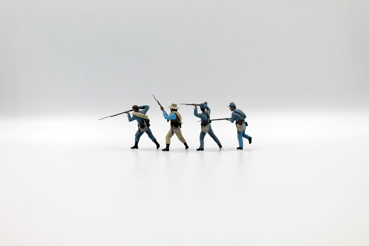 1/35 American Civil War Confederate Infantry. Set #2