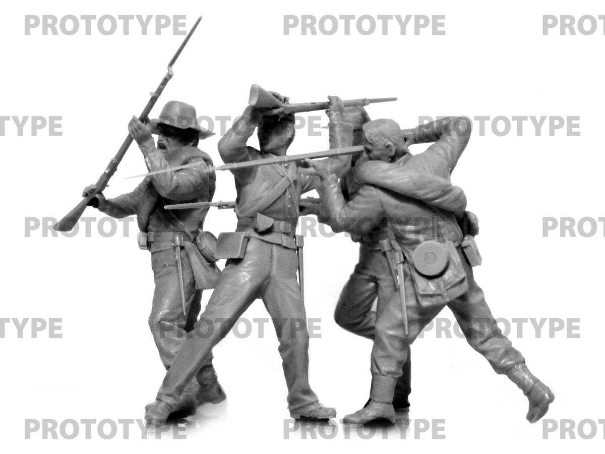 1/35 American Civil War Confederate Infantry. Set #2