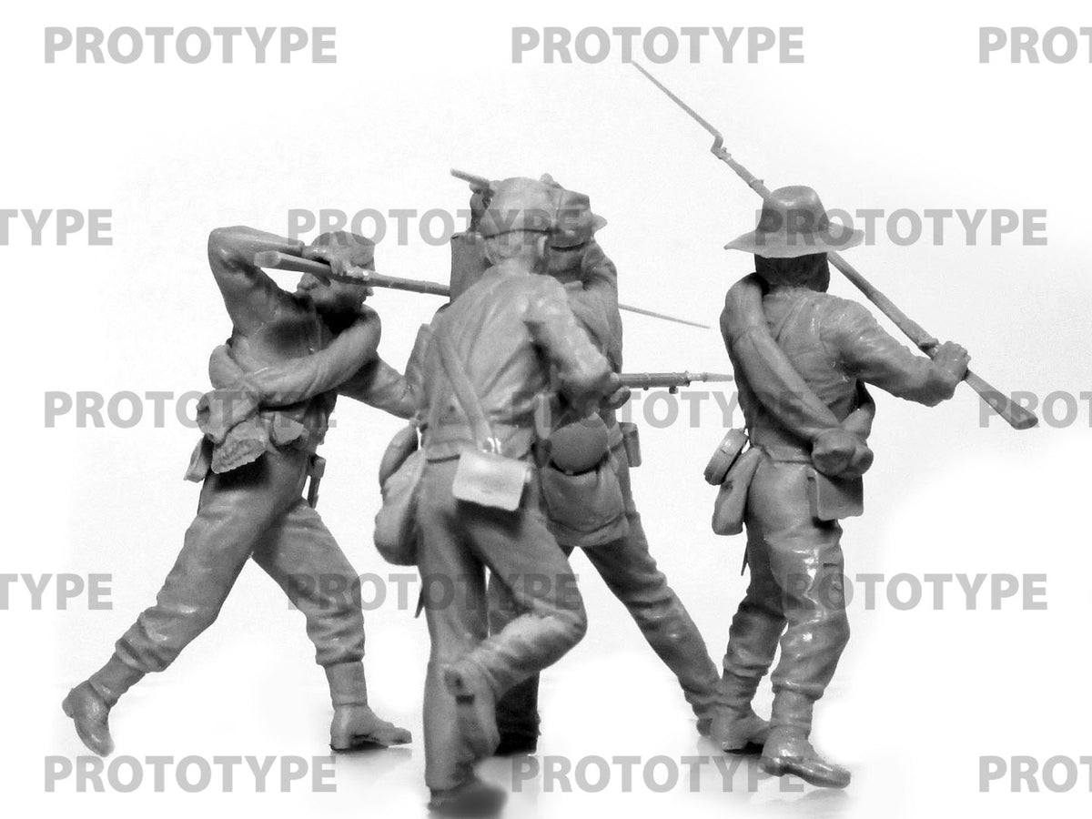 1/35 American Civil War Confederate Infantry. Set #2