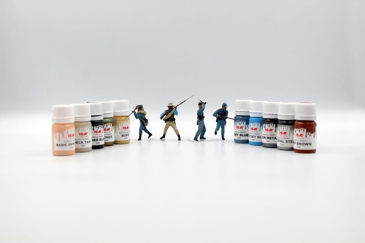 1/35 American Civil War Confederate Infantry. Set #2