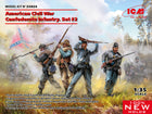1/35 American Civil War Confederate Infantry. Set #2