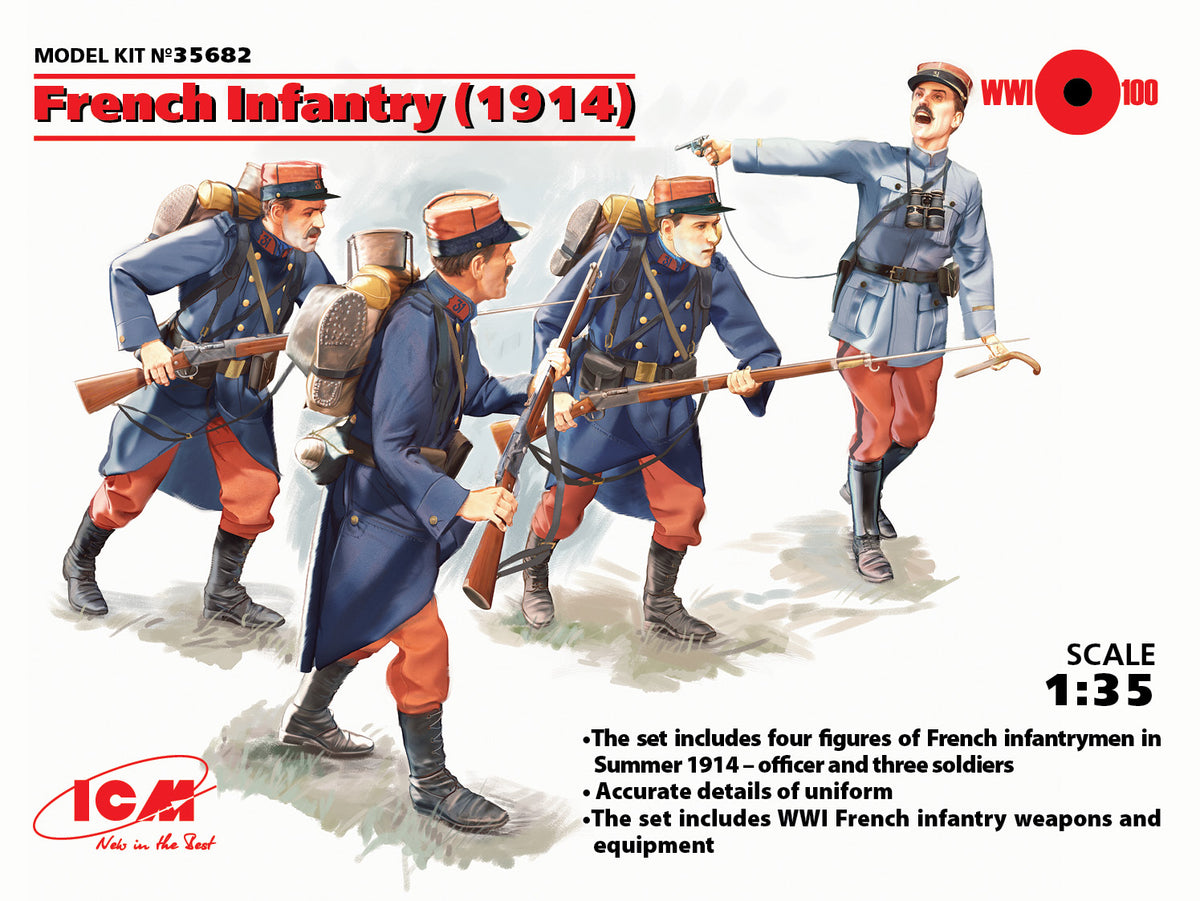 1/35 French Infantry (1914) (4 Figures)