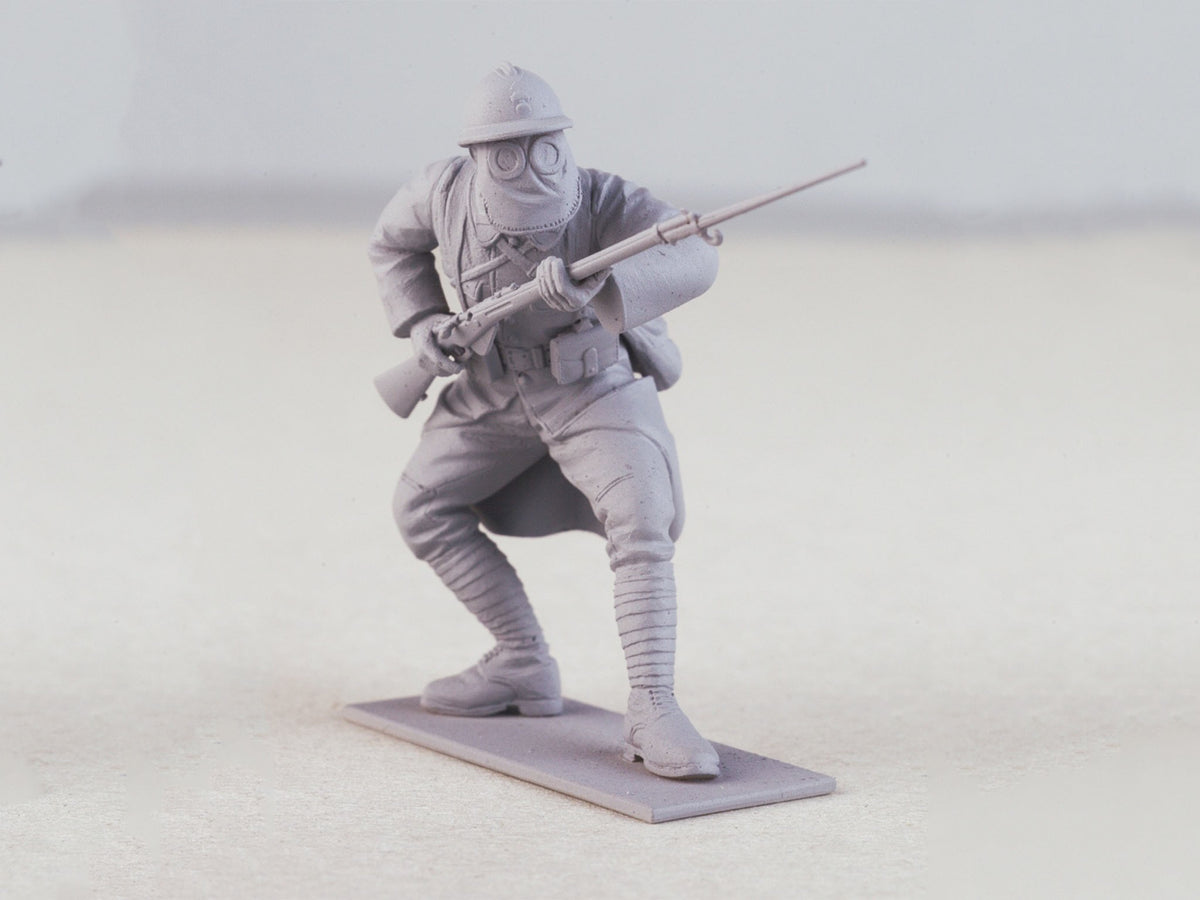1/35 French Infantry in Gas Masks (1918) (4 Figures)