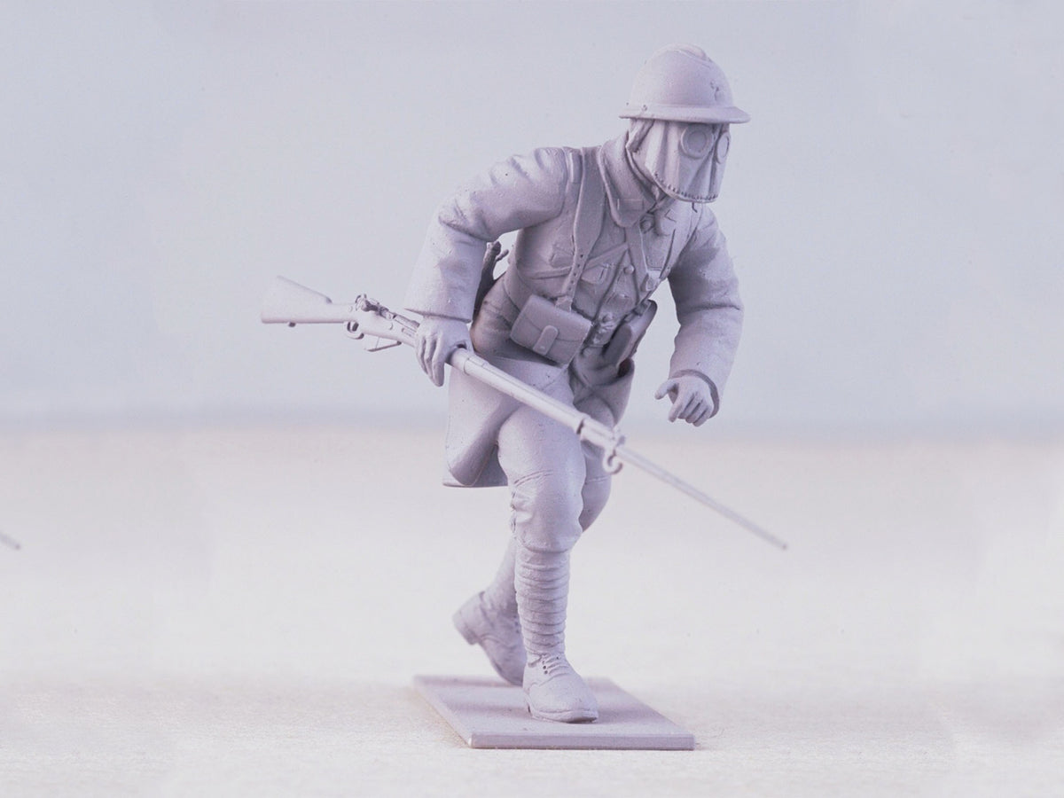 1/35 French Infantry in Gas Masks (1918) (4 Figures)