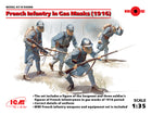 1/35 French Infantry in Gas Masks (1918) (4 Figures)