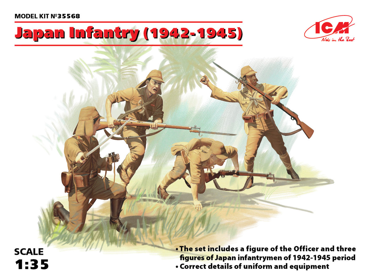 1/35 Japan Infantry (1942-1945) (4 Figures)