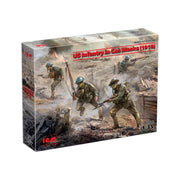 1/35 US Infantry in Gas Masks (1918) (4 Figures)