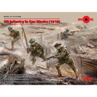 1/35 US Infantry in Gas Masks (1918) (4 Figures)