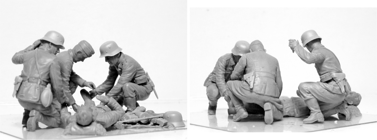 1/35 WWII German Military Medical Personnel