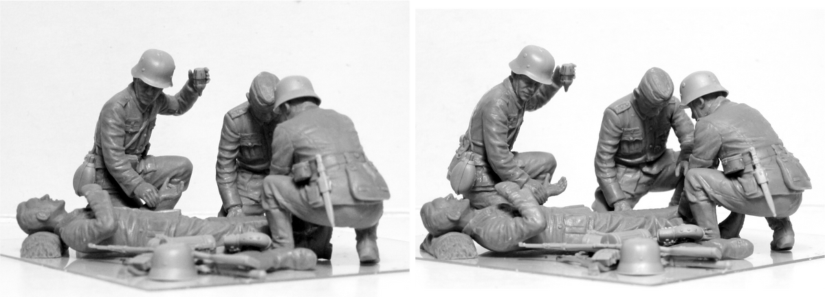 1/35 WWII German Military Medical Personnel