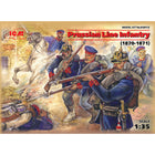 1/35 Prussian Line Infantry (1870-1871) (4 Figures - Officer on Horse 3 Soldiers)